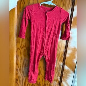 Kyte baby red romper.